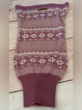 Eddie Bauer Townsend Fair Isle Turtleneck Dog Sweater  Size Xl Heathered Pink
